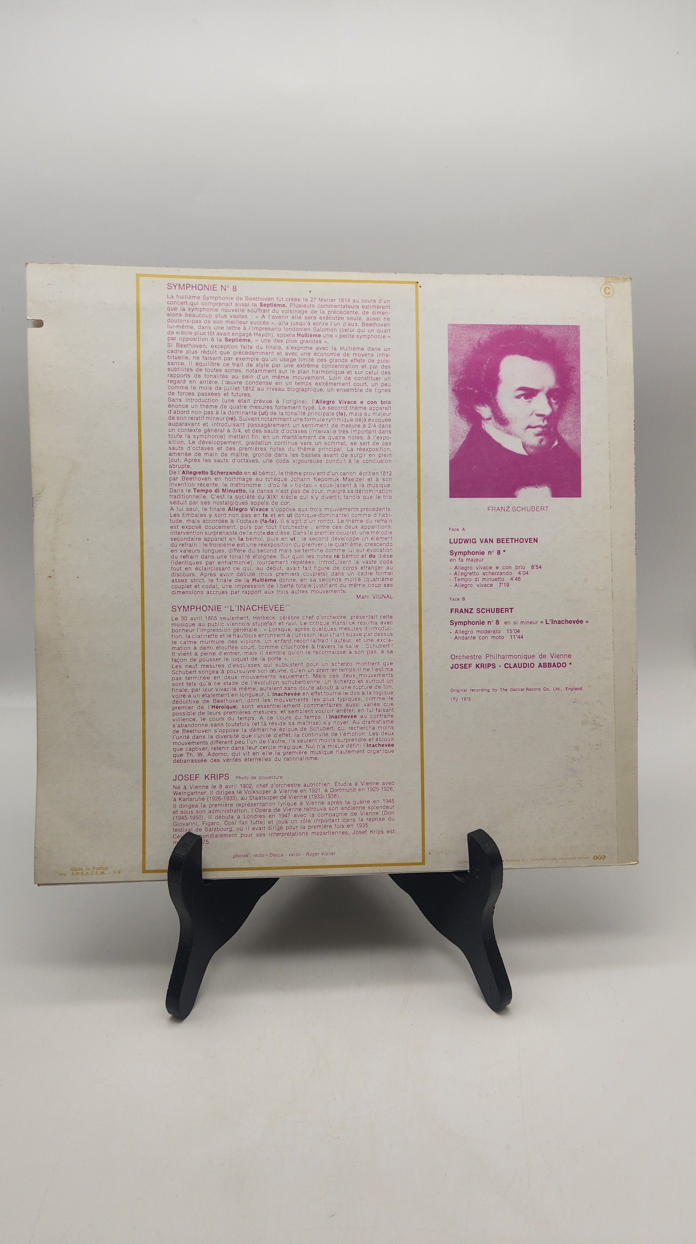 Voir photo 4 de Lots de deux vinyles des symphonies de Beethoven Lots de deux vinyles des symphonies de Beethoven Très bon état - Vue 4 -